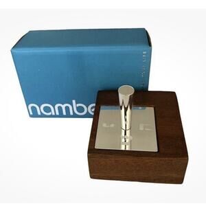 New IN BOX Nambé Geo Collection Metal and Wood Holiday Dreidel Hard To Find
